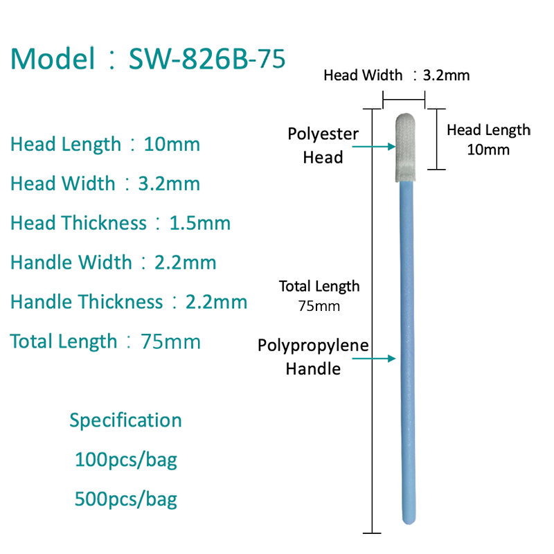 SW-826B-75-устойчивый к химическому полиэфирному тампону